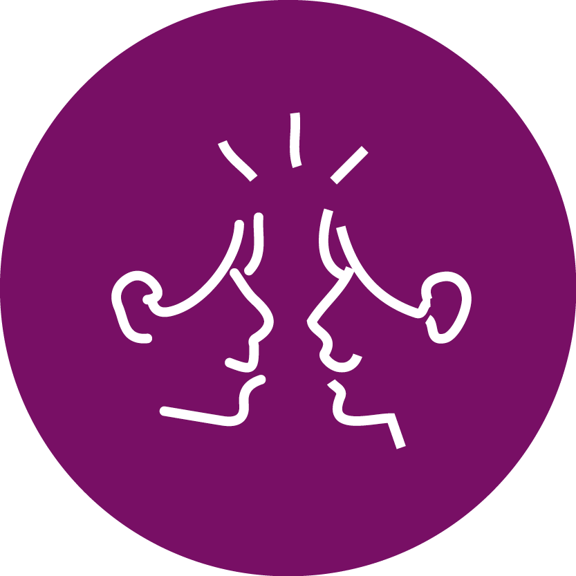 Grafiksymbol Freundschaft.