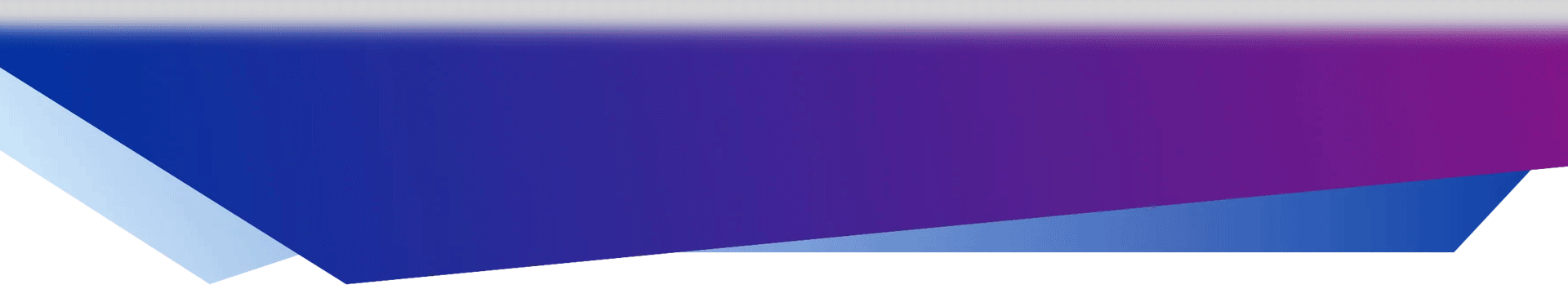 Designelement quer mit Spitze links unten, oben dunkelgrauer Rand (mobile Ansicht).